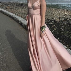 Light pink prom dress (price negotiable)